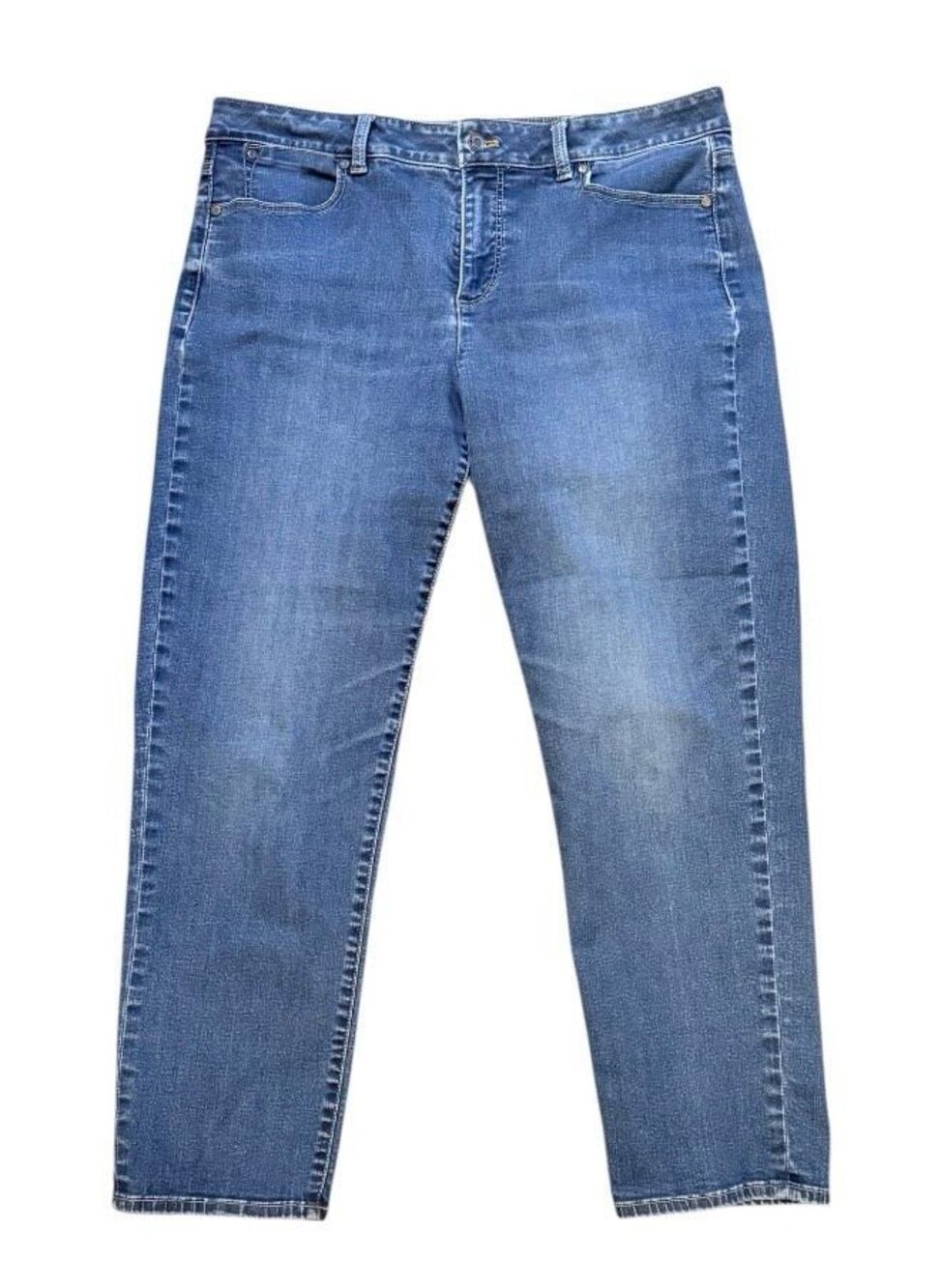 Loft Boyfriend Jeans Mid Rise 5-Pocket Sz. 14 Relaxed Straight Leg